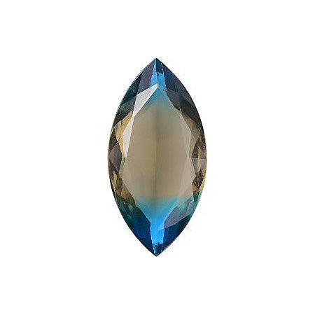 Navette Faceted Pointed Back (Doublets) Crystal Glass Stone, Blue 11 Multicolours (Bi-11424), Czech Republic