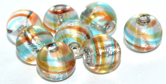 Rouns Ball Lampwork Glass Handmade Beads, (A), Glass, Czech Republic