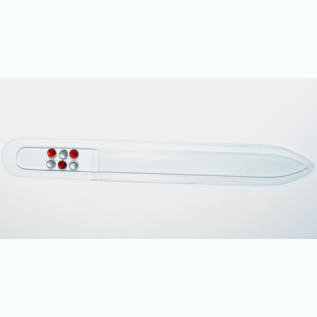 Nail Files Double-Sided, 15.5 mm (HF-RED), Czech Glass