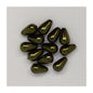 Imitation pearl glass beads drop Olive Green Glass Czech Republic