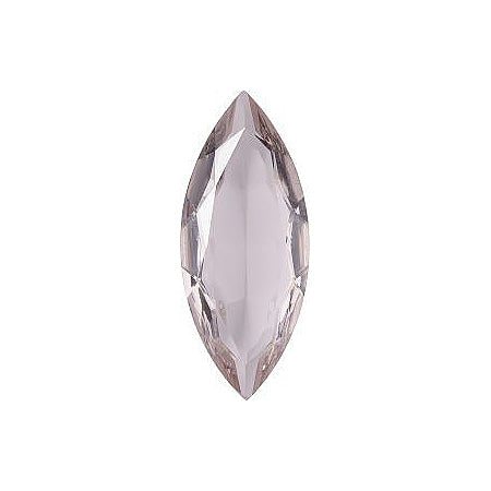 Navette Faceted Pointed Back (Doublets) Crystal Glass Stone, Pink 2 Transparent (200000), Czech Republic