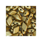 DIAMONDUO glass two-hole beads rhombus gemduo Gold Matt Glass Czech Republic