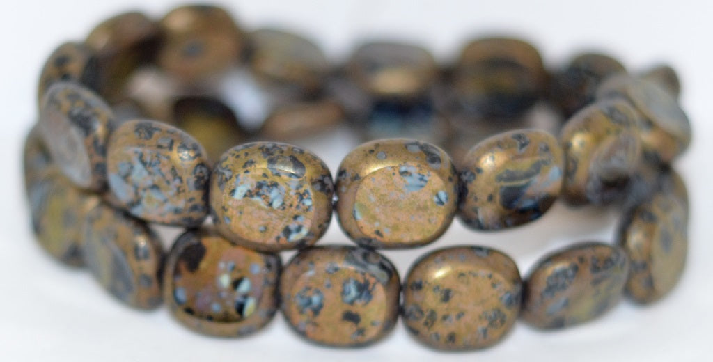 Table Cut Round Candy Beads, Black 15695M (23980 15695M), Glass, Czech Republic