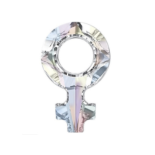 Swarovski element Crystal stone 4876 female sign symbol of woman Crystal Ab Glass Austria