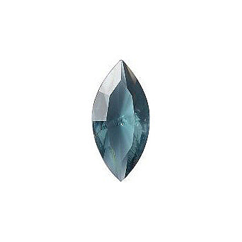 Navette Faceted Pointed Back (Doublets) Crystal Glass Stone, Blue 12 Transparent (30330-L), Czech Republic