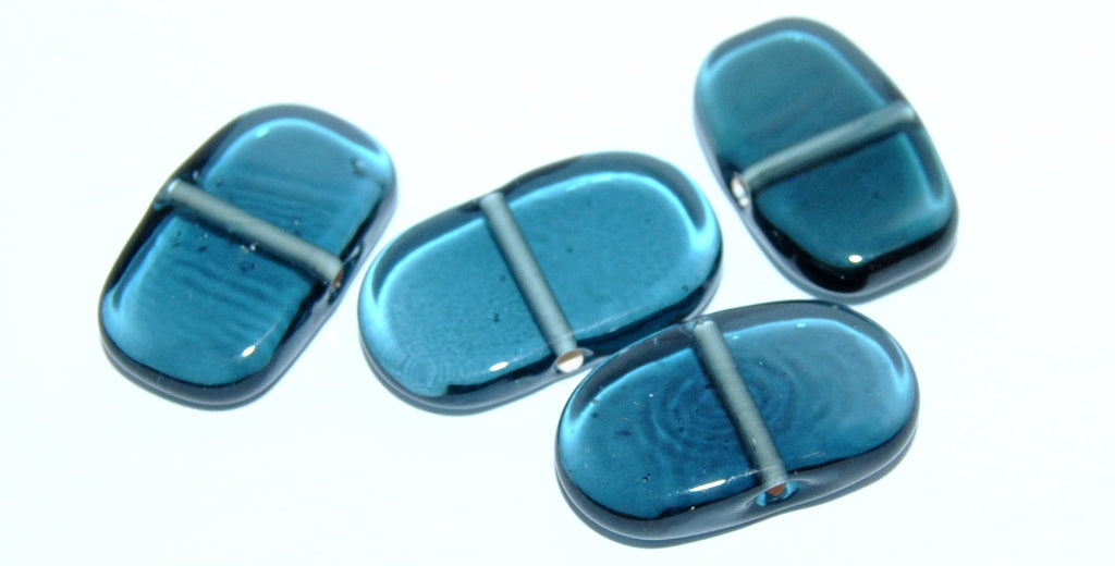 Rectangle Bow Lampwork Glass Handmade Beads, (B), Glass, Czech Republic