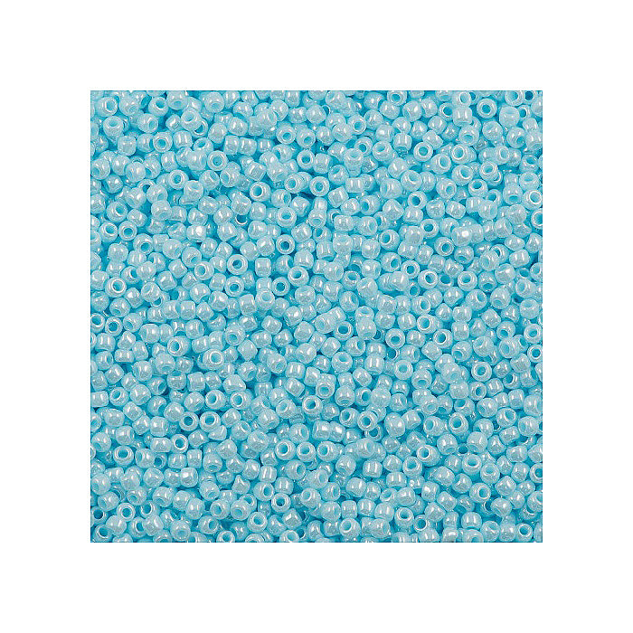 Rocailles TOHO seed beads Opaque Lustered Pale Blue (#124) Glass Japan
