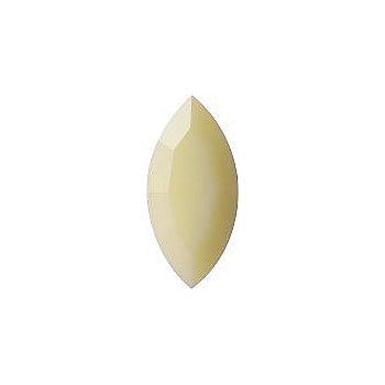 Navette Faceted Pointed Back (Doublets) Crystal Glass Stone, Yellow 5 Opaque (83520), Czech Republic