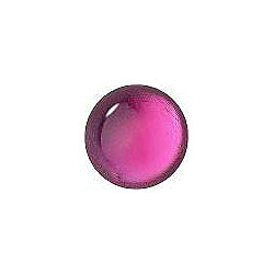 Round Cabochons Flat Back Crystal Glass Stone, Pink 24 With Silver (70309-L), Czech Republic