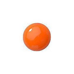 Round Cabochons Flat Back Crystal Glass Stone, Orange 6 Opaque (93130), Czech Republic