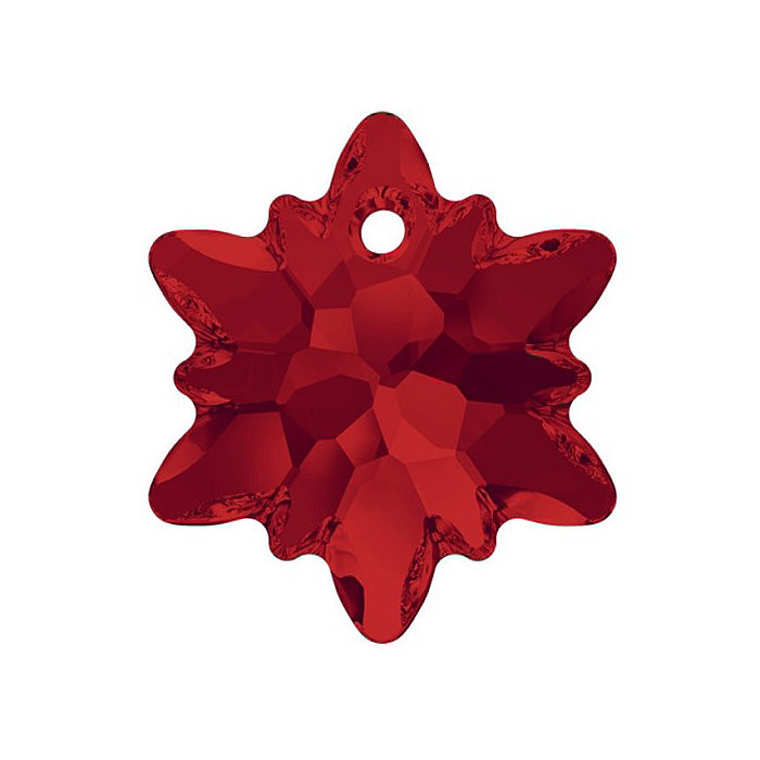 SWAROVSKI CRYSTALS pendant Edelweiss 6748 flower crystal stone with hole Light Siam Glass Austria