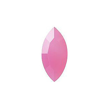 Navette Faceted Pointed Back (Doublets) Crystal Glass Stone, Pink 10 Opaque (71012-A), Czech Republic