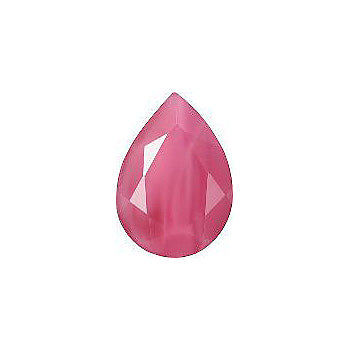 Pear Faceted Pointed Back (Doublets) Crystal Glass Stone, Pink 19 Pearl Colours (07402), Czech Republic