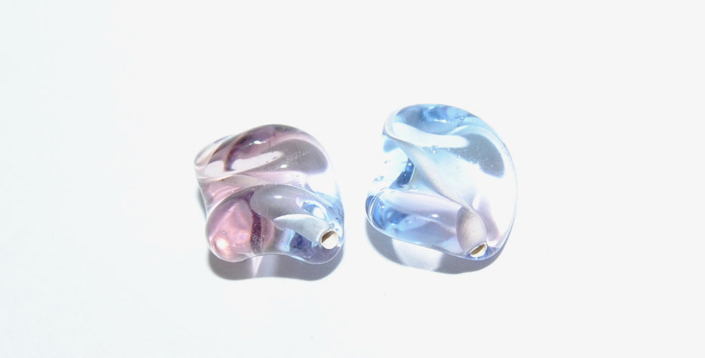 Leaf Lampwork Glass Handmade Beads, (E), Glass, Czech Republic