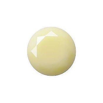 Round Faceted Pointed Back (Doublets) Crystal Glass Stone, Yellow 9 Opaque (71100-C), Czech Republic