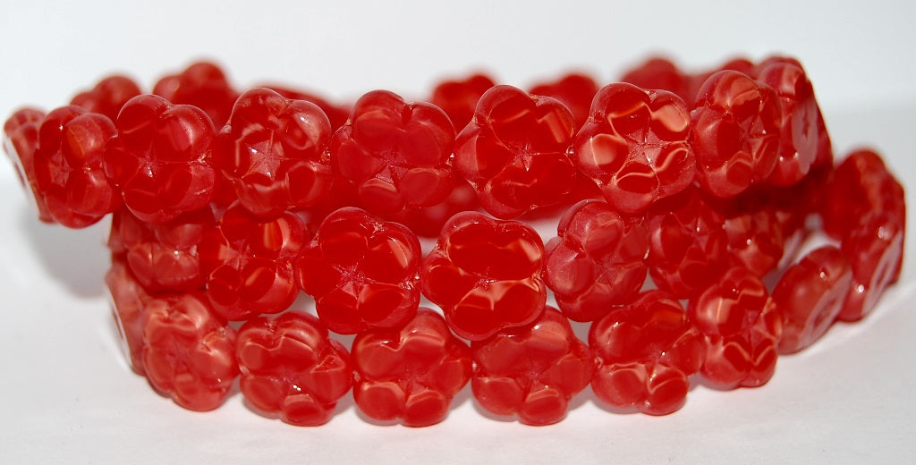 Table Cut Flower Beads, 96020 Matte (96020 M), Glass, Czech Republic