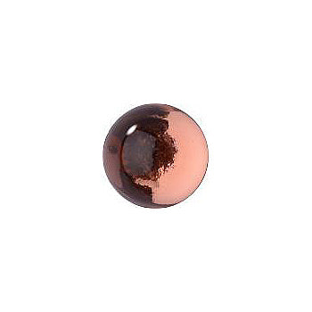 Round Cabochons Flat Back Crystal Glass Stone, Pink 7 Transparent With Aluminium (70120-L-Al), Czech Republic