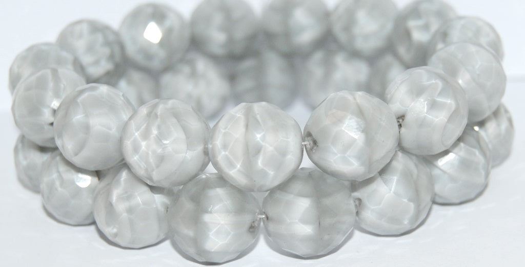 Fire Polished Round Faceted Beads, 46017 (46017), Glass, Czech Republic