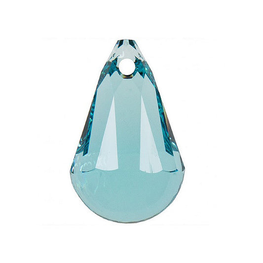 SWAROVSKI ELEMENTS pendant Cabochette 6026 crystal stone with hole Light Turquoise Glass Austria