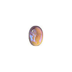 Oval Cabochons Flat Back Crystal Glass Stone, Violet 13 Mexico Opals (Mex-20), Czech Republic