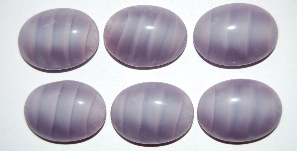 Cabochon Oval Flat Back, (), Glass, Czech Republic