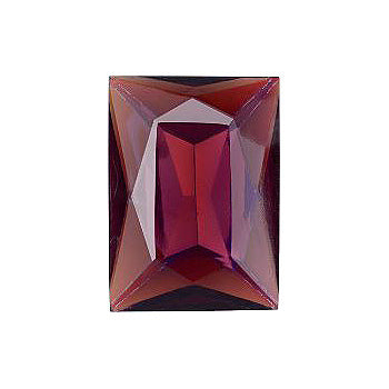 Rectangle Faceted Pointed Back (Doublets) Crystal Glass Stone, Violet 13 Transparent With Ab (20060-Abb), Czech Republic