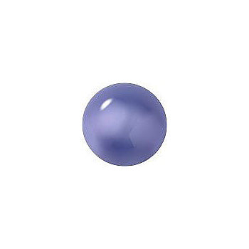 Round Cabochons Flat Back Crystal Glass Stone, Violet 2 Pearl Colours (02409), Czech Republic