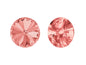 SWAROVSKI CRYSTALS Stones Rivoli 1122 Chaton Peach Rose Glass Austria