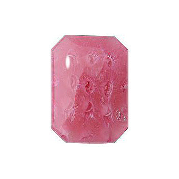 Octagon Cabochons Flat Back Crystal Glass Stone, Pink 5 Specials (14002), Czech Republic