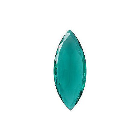 Navette Faceted Pointed Back (Doublets) Crystal Glass Stone, Aqua Blue 12 Transparent (50720), Czech Republic