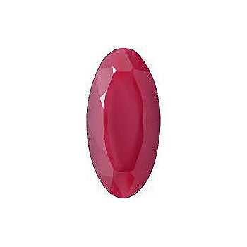 Oval Faceted Pointed Back (Doublets) Crystal Glass Stone, Pink 20 Pearl Colours (09400), Czech Republic