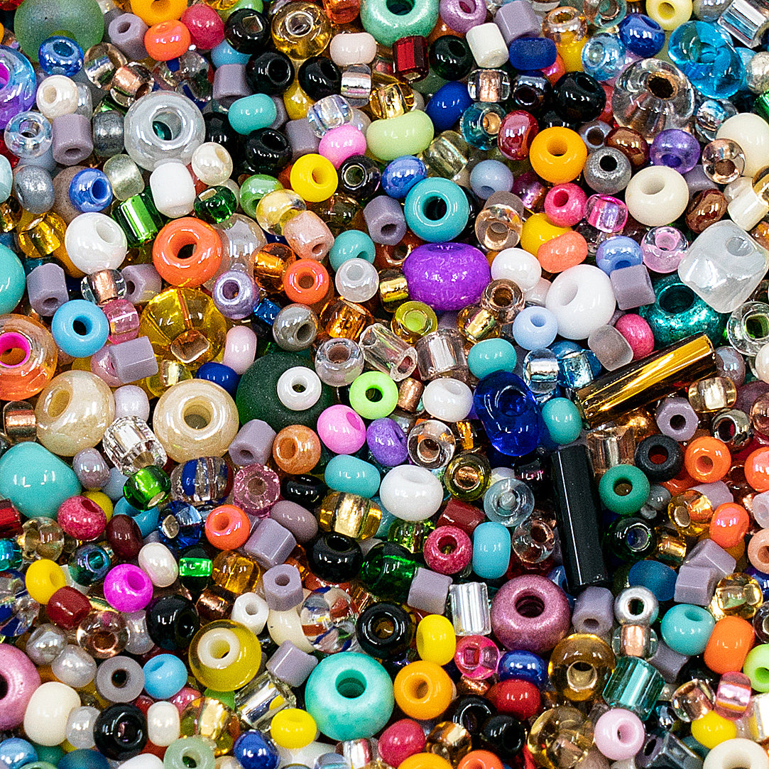 Mix of Preciosa Ornela Seed Beads, small Rocailles, Bugles of differen ...