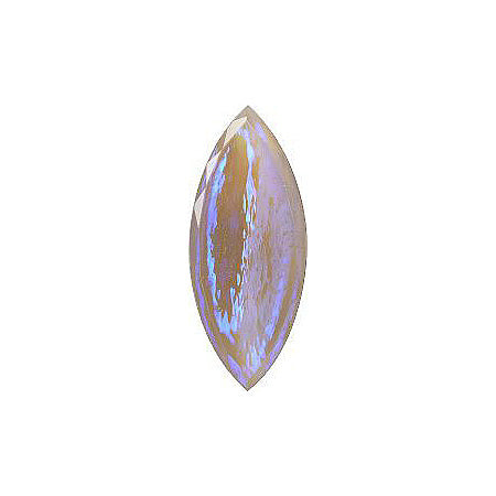 Navette Faceted Pointed Back (Doublets) Crystal Glass Stone, Violet 18 Mexico Opals (16215), Czech Republic