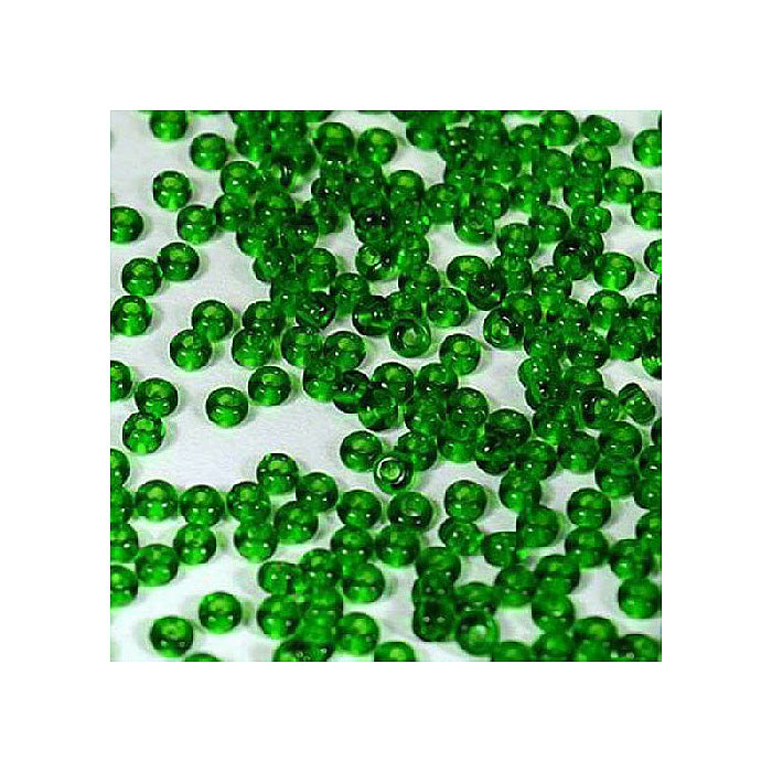 Rocailles PRECIOSA seed beads Emerald Glass Czech Republic