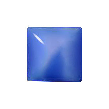 Square Cabochons Flat Back Crystal Glass Stone, Blue 4 Pearl Colours (03404), Czech Republic