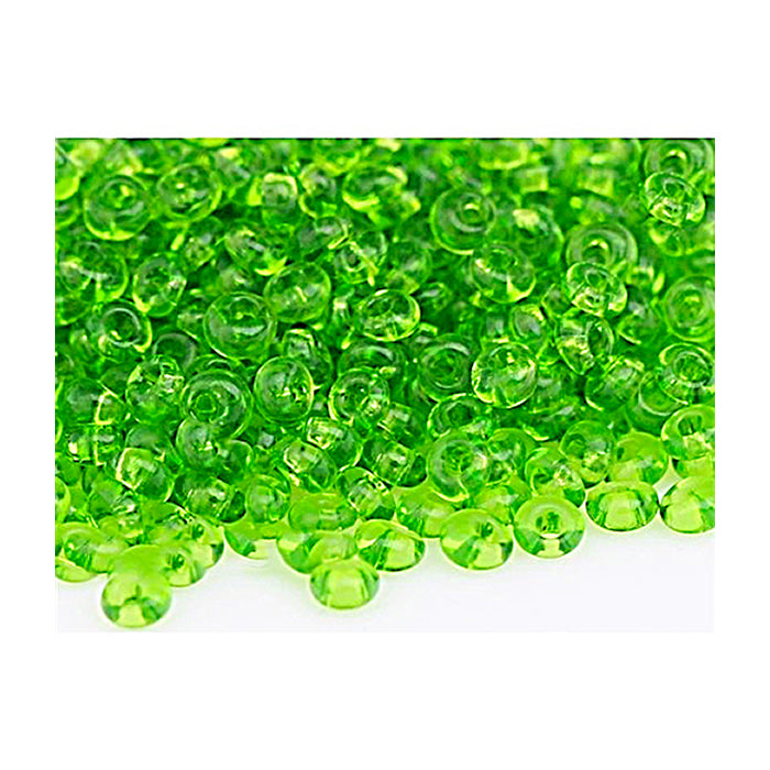 PRECIOSA seed beads drops rocailles (like MAGATAMA beads) Green Glass Czech Republic