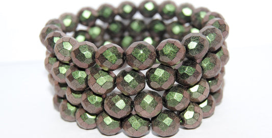 Fire Polished Round Faceted Beads, Black 94103 (23980 94103), Glass, Czech Republic