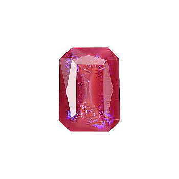 Octagon Faceted Pointed Back (Doublets) Crystal Glass Stone, Pink 24 Mexico Opals (16915), Czech Republic