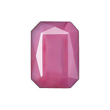 Octagon Faceted Pointed Back (Doublets) Crystal Glass Stone, Pink 17 Pearl Colours (74000-Al), Czech Republic