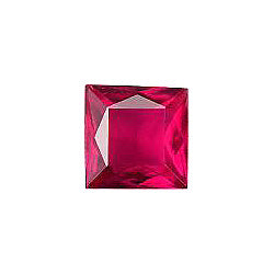 Square Faceted Pointed Back (Doublets) Crystal Glass Stone, Pink 22 Transparent (70350-K), Czech Republic