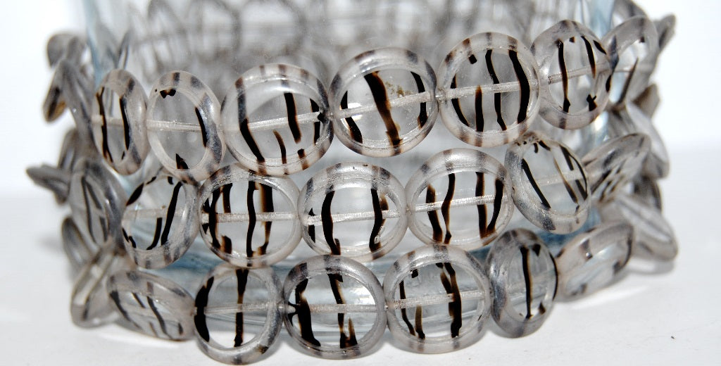 Table Cut Round Beads Eskooko, 8996 Luster Cream (8996 14401), Glass, Czech Republic