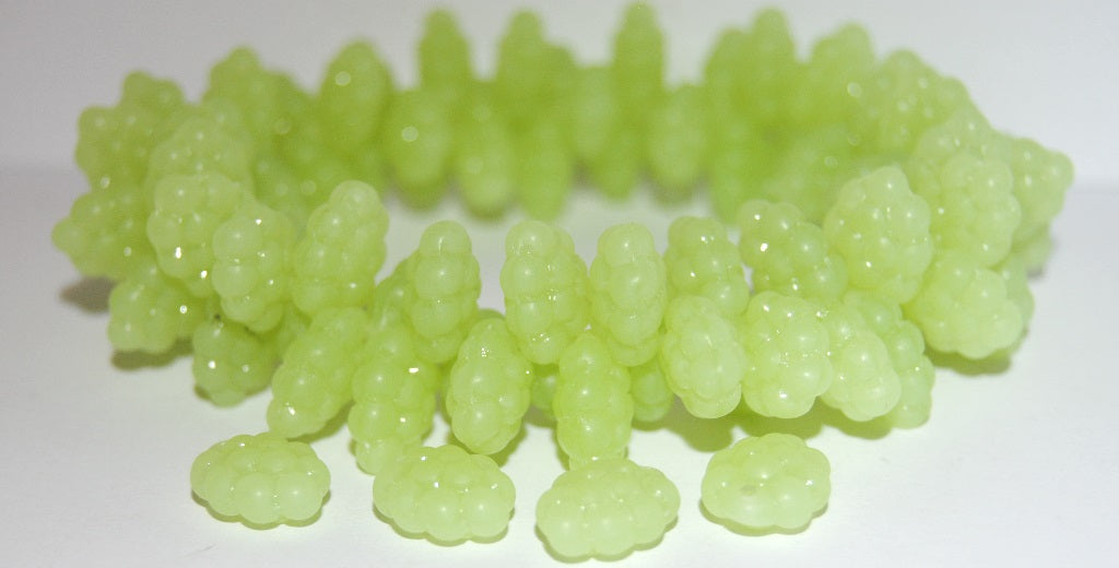 Grape Fruit Pressed Glass Beads, 52000 Matte (52000 M), Glass, Czech Republic