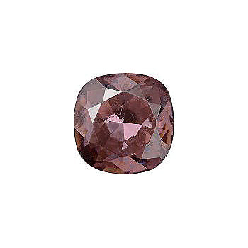 Rounded Square Faceted Pointed Back (Doublets) Crystal Glass Stone, Violet 15 Transparent With Chrome (20010-Chr), Czech Republic