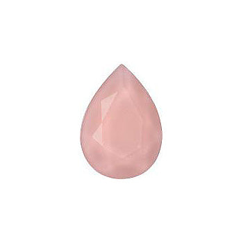Pear Faceted Flat Back Crystal Glass Stone, Nude 4 Colours 69 (69464-Matt), Czech Republic