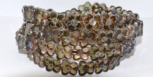 Table Cut Flower Beads Linum, (30015052 43400), Glass, Czech Republic