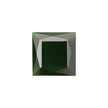 Square Faceted Pointed Back (Doublets) Crystal Glass Stone, Green 3 Pearl Colours (05423), Czech Republic