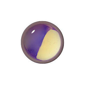 Round Cabochons Flat Back Crystal Glass Stone, Violet 10 Transparent With Ab (20000-Abb), Czech Republic