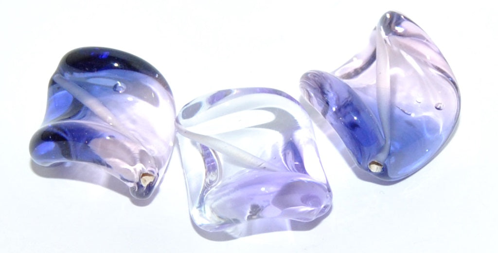 Leaf Lampwork Glass Handmade Beads, (C), Glass, Czech Republic