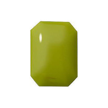 Octagon Cabochons Pointed Back Crystal Glass Stone, Green 4 Opaque (54021), Czech Republic