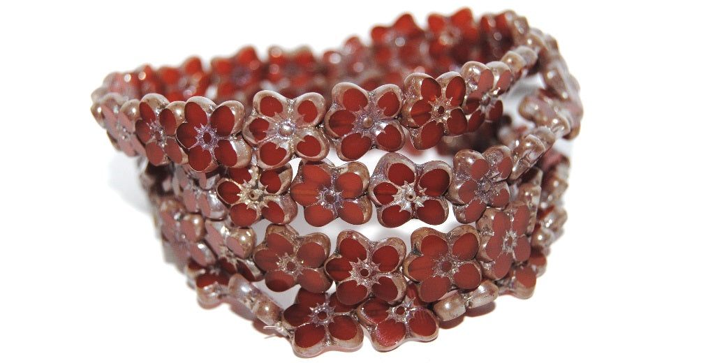 Table Cut Flower Beads Linum, (14010 43400), Glass, Czech Republic